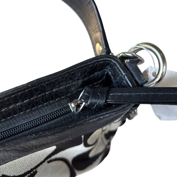 Authentic Coach Zoe Mini Baguette with Leather Trim, Silver Hardware 41856 - Picture 11 of 14